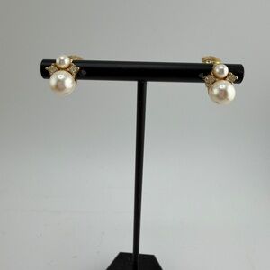 Vintage Christian Dior Pear/Crystal Clip Studs